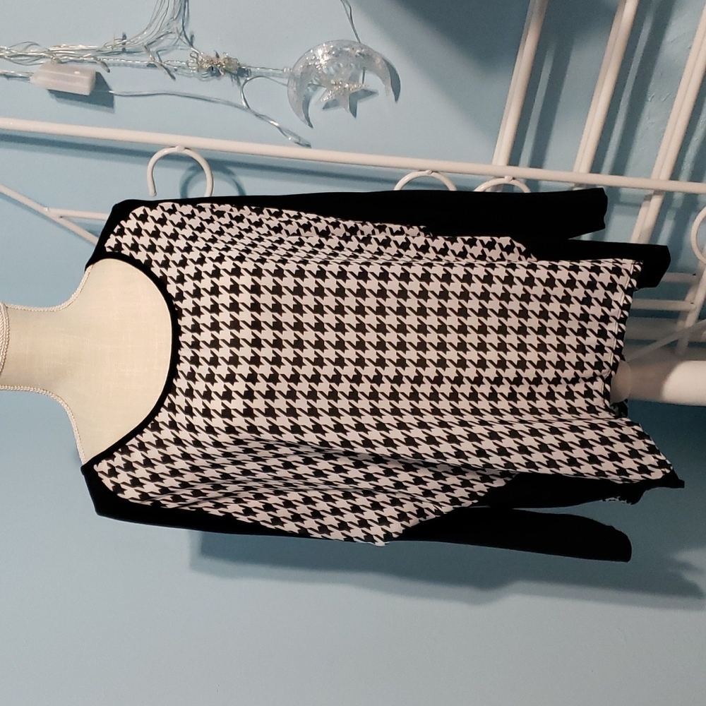 Houndstooth Blouse
